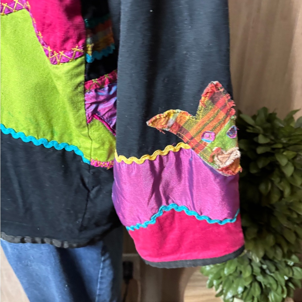 Fashion Bug Multicolor Patchwork Jacket Vintage - image 8